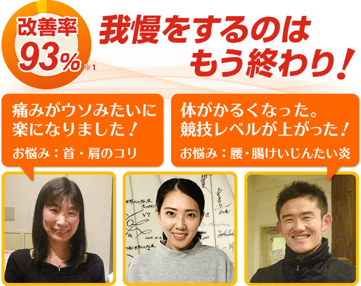 港区で改善率96％の整体